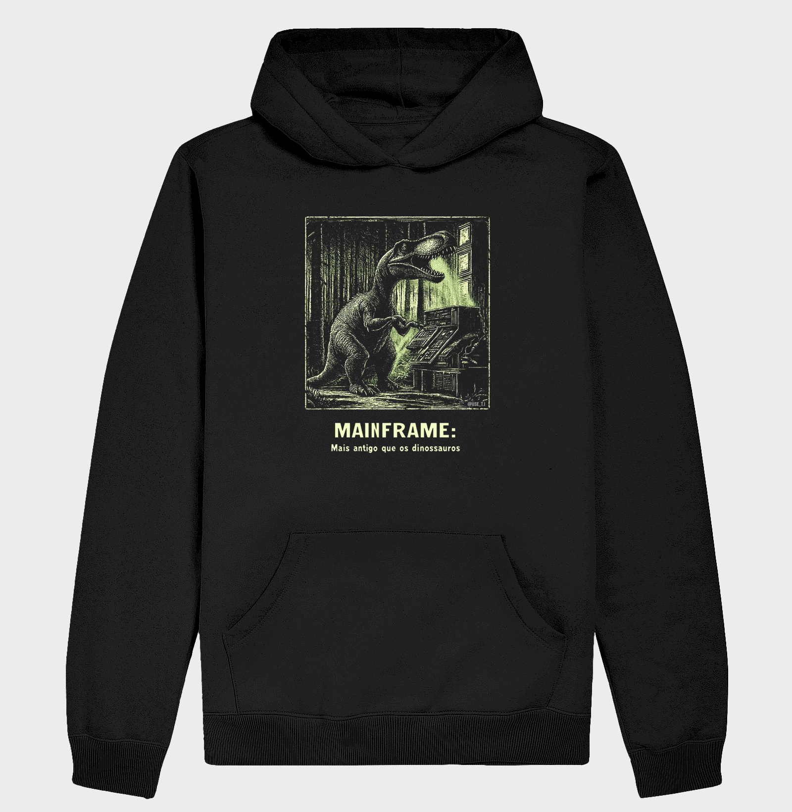 Moletom Hoodie "mainframe: Mais antigo que os dinossauros" T.I