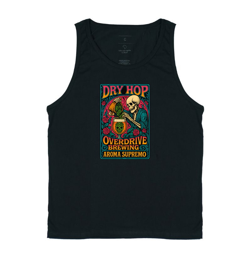 Camiseta Dry Hop Overdrive – Caveira, Lúpulo e Aroma Supremo