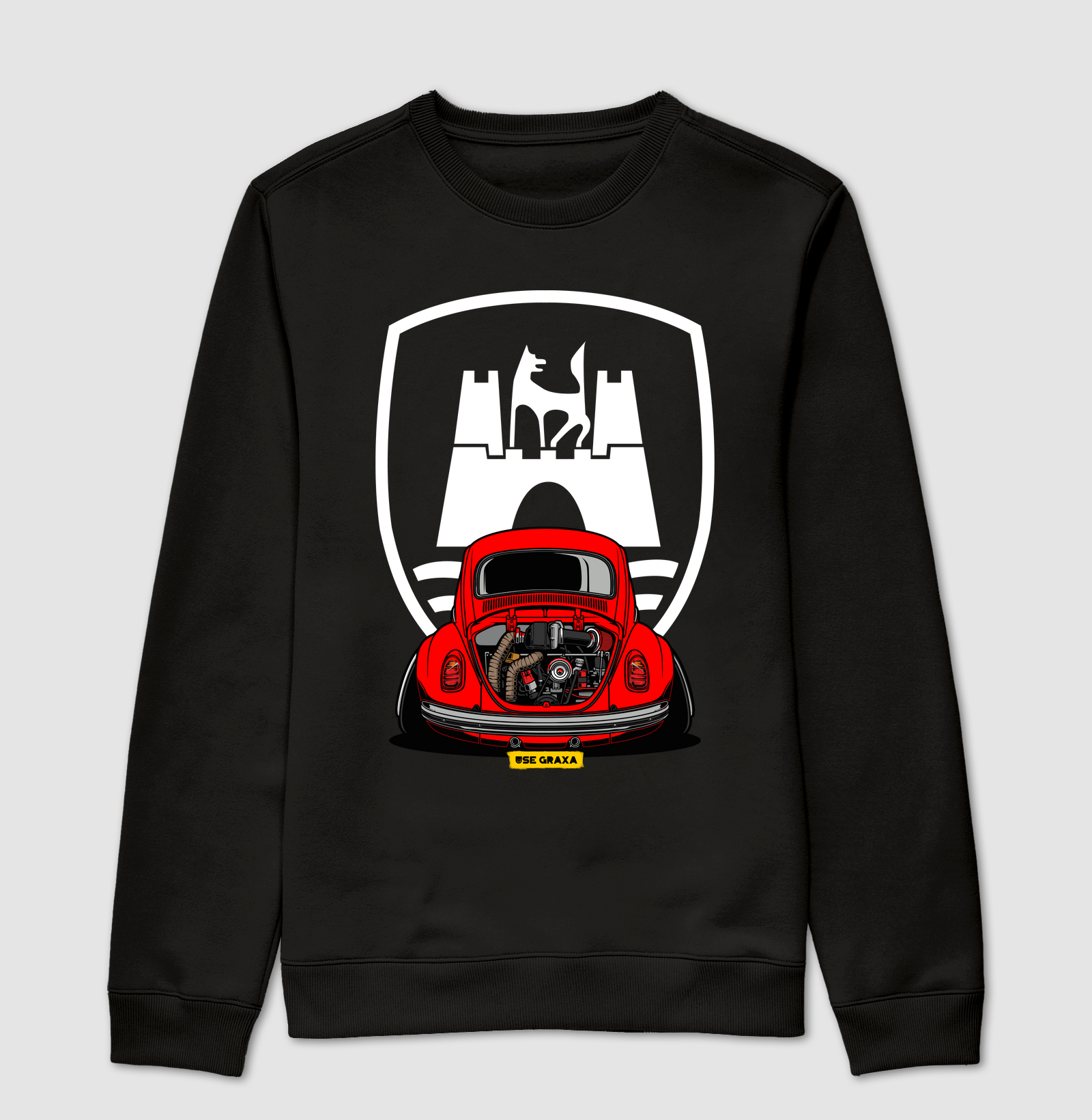 Wolfsburg VW Fusca Vermelho