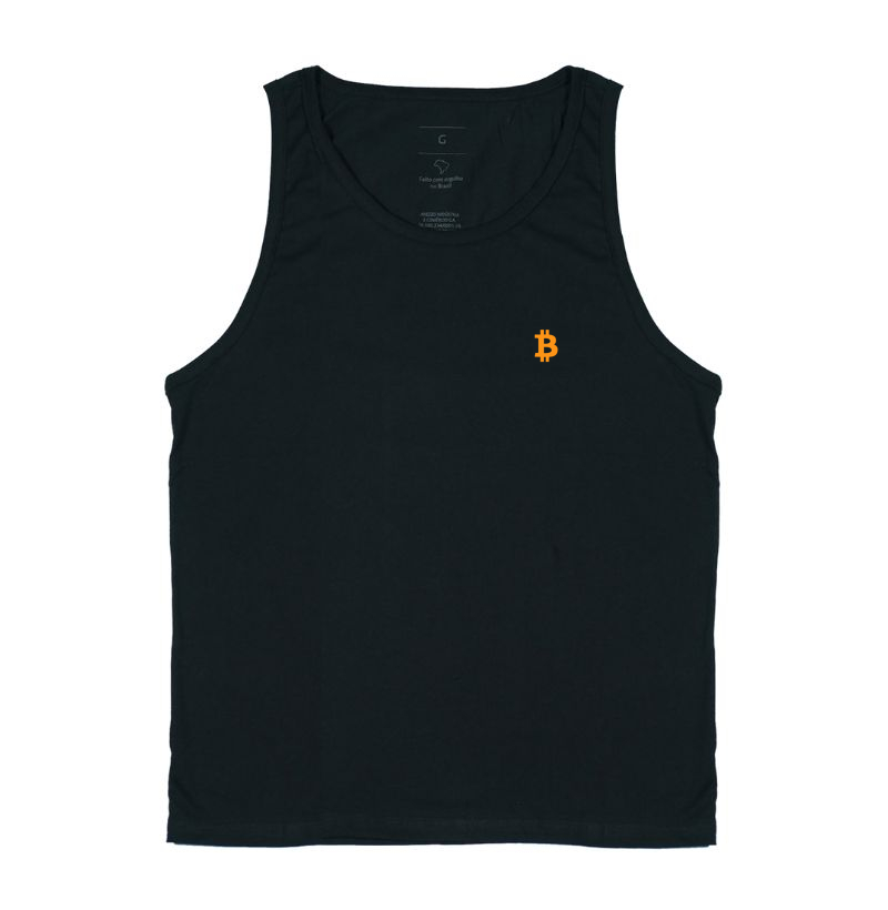 Bitcoin Ícone Minimalista Laranja 2