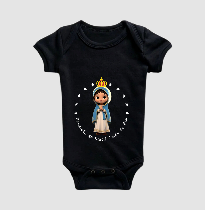 Mini Camiseta Mãezinha do Brasil cuida de mim!