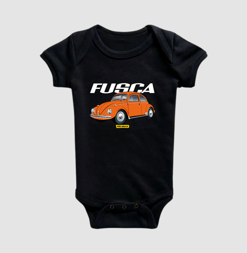 Fusca Laranja Escrita