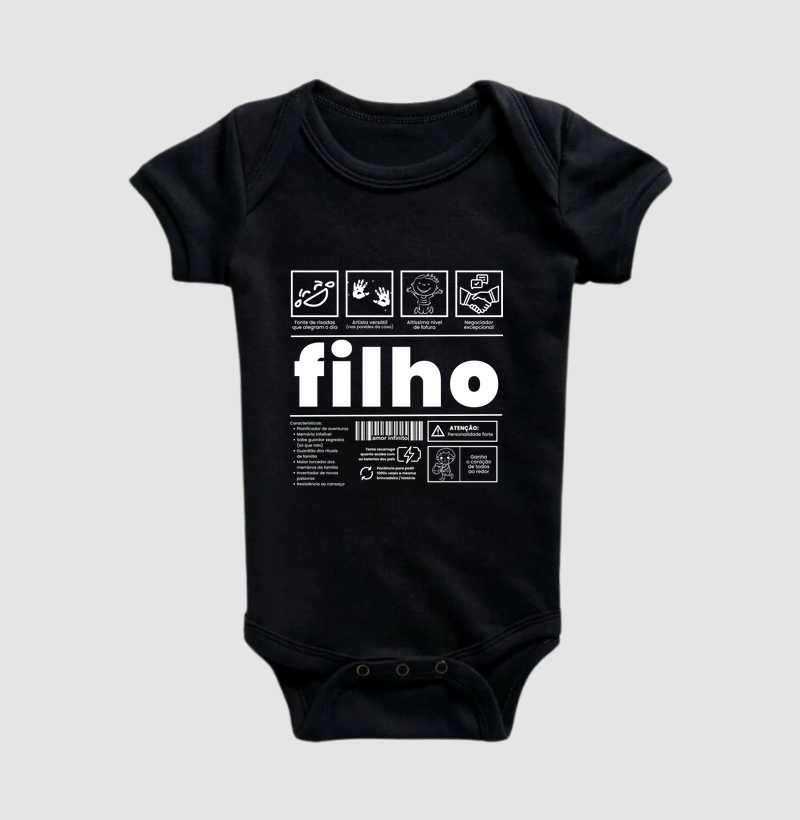 Rótulo de Filho (body bebê)
