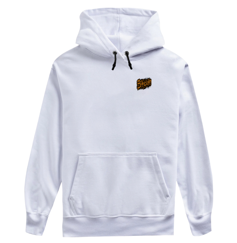 Bitcoin Graffiti Laranja - Minimalista