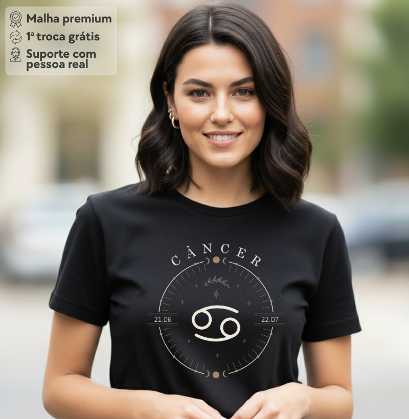 Camisetas Zodíaco Câncer
