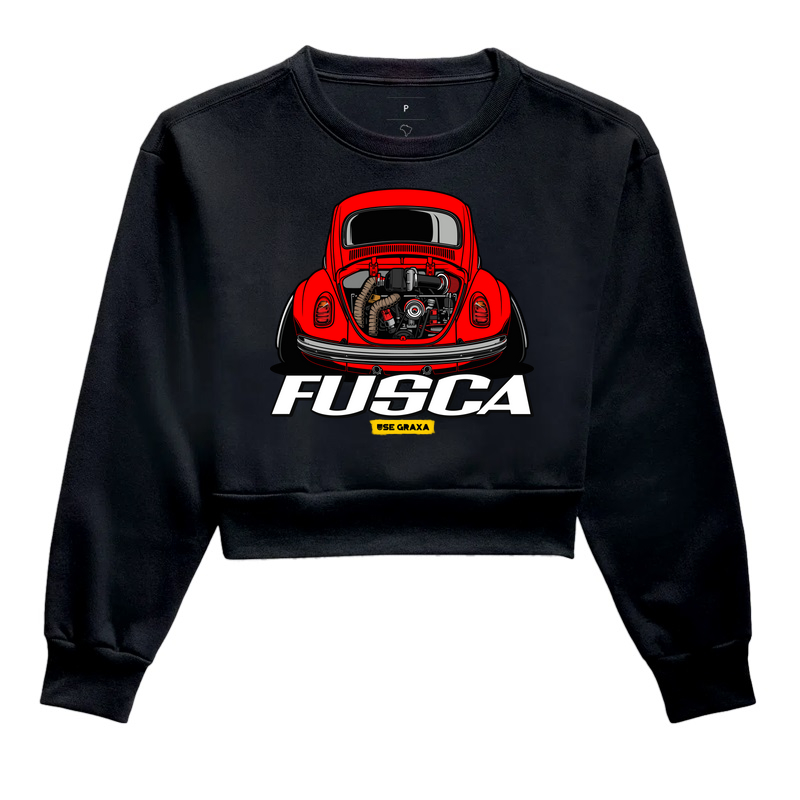 Fusca Turbo Vermelho Escrita