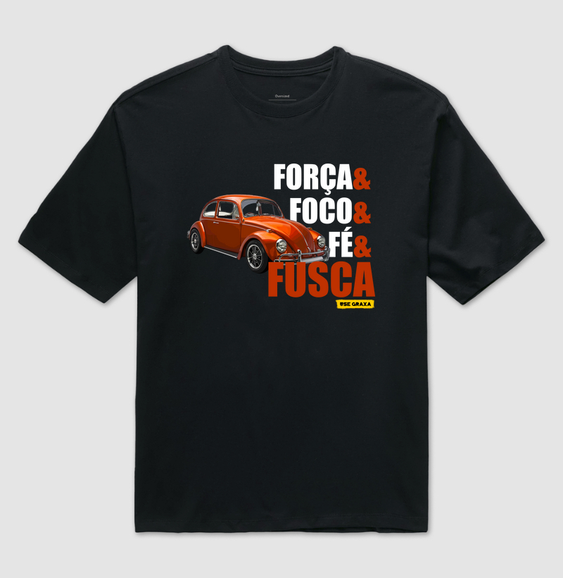 Força Foco Fé Fusca Laranja