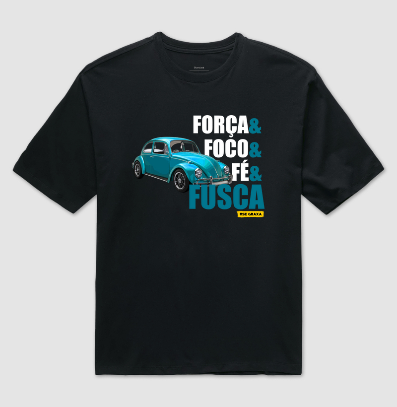 Força Foco Fé Fusca Azul 
