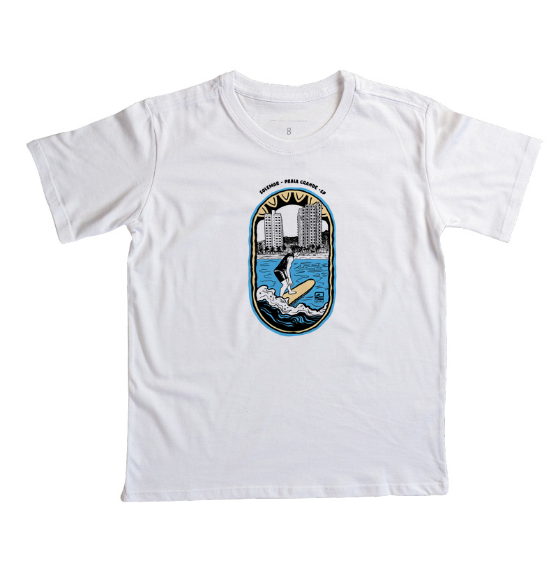 Camiseta Infantil "Surf no Solemar PG-SP" - Cor