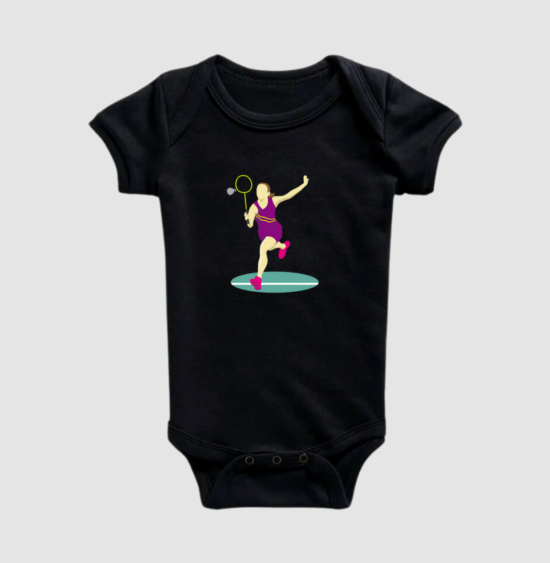 Badminton Fun Silhueta Feminina 02