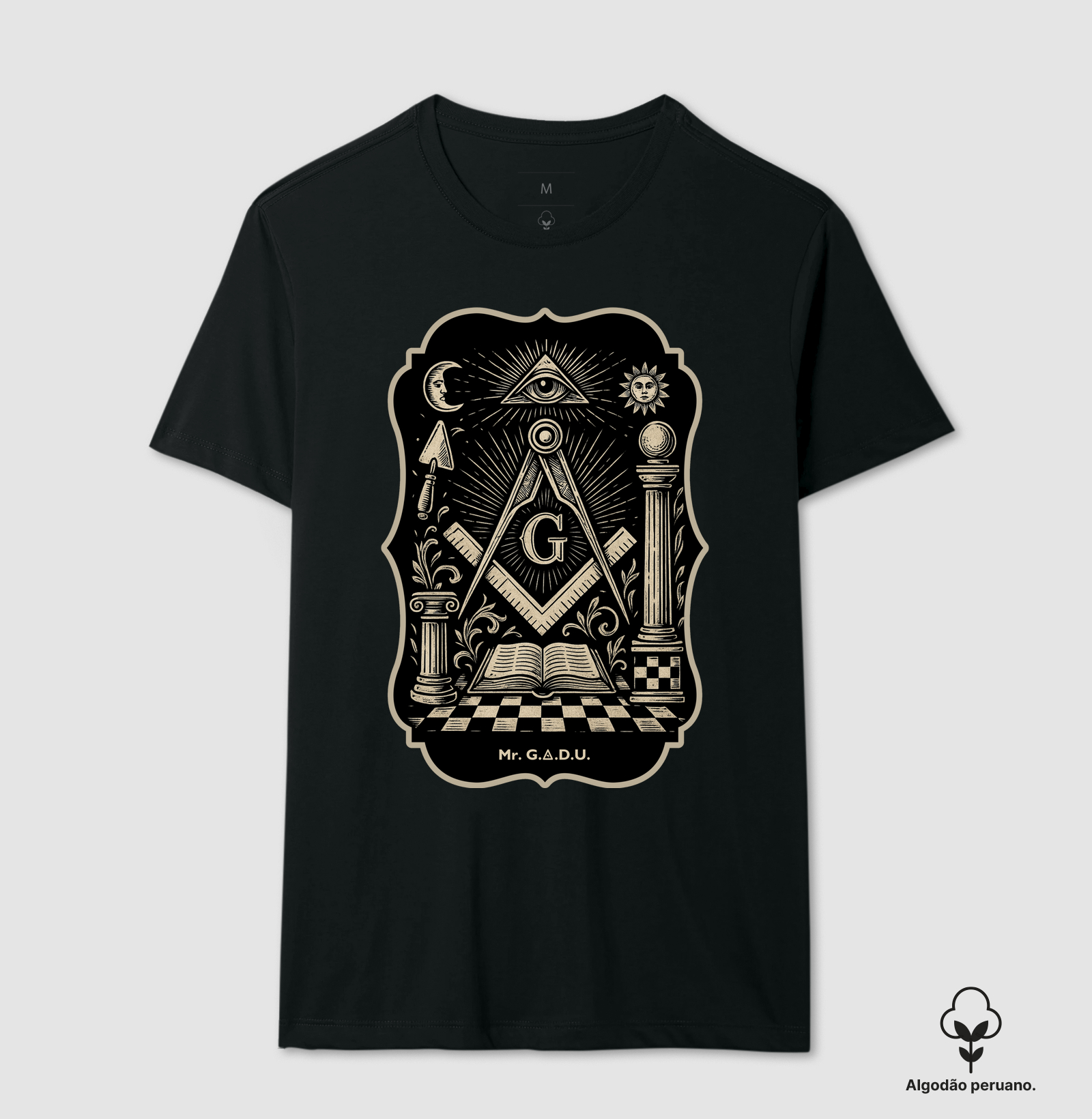 Camiseta Algodão Peruano Painel de Símbolos - Mr. GADU