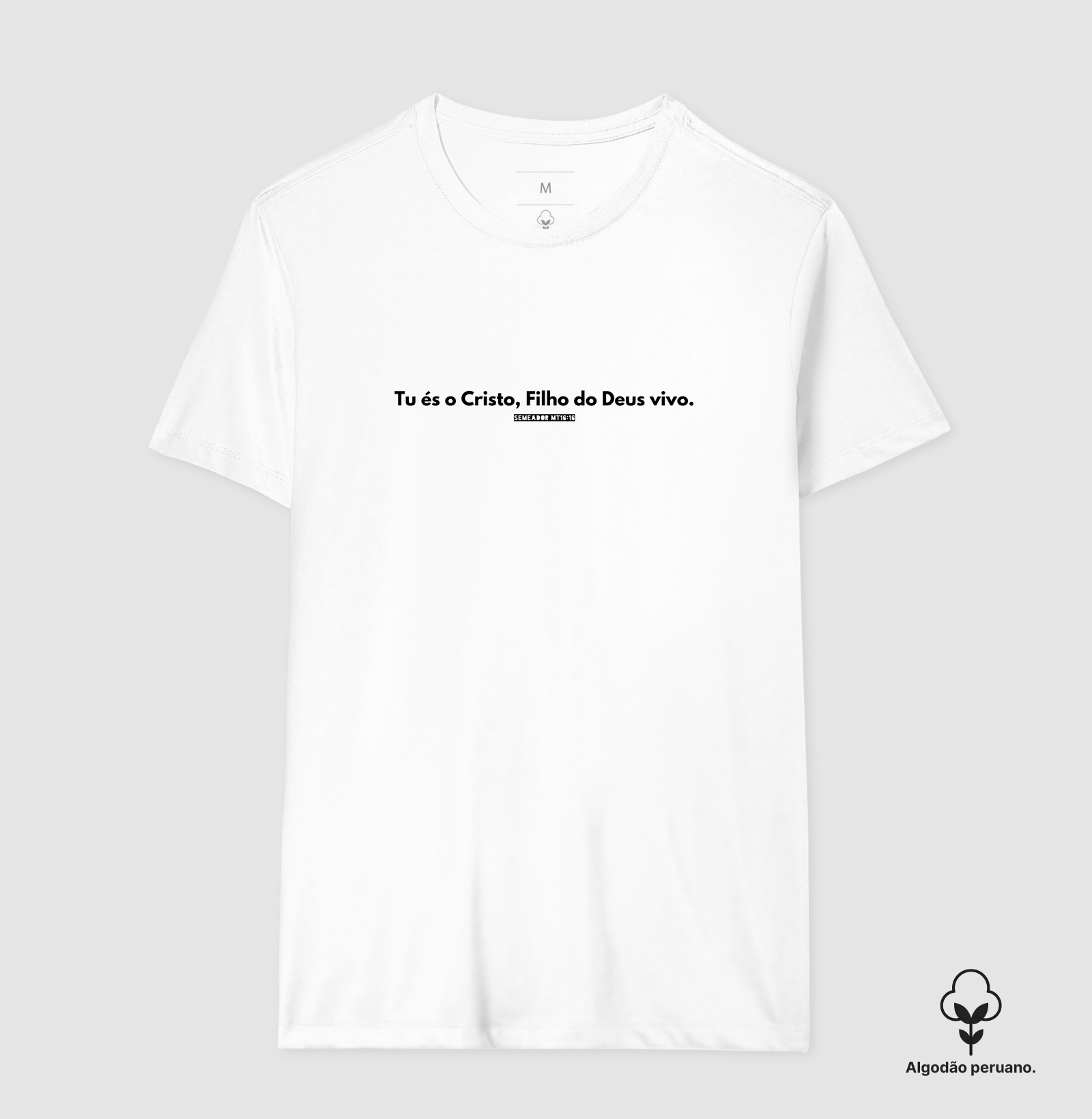 Camiseta Masculina Algodão Peruano O Cristo