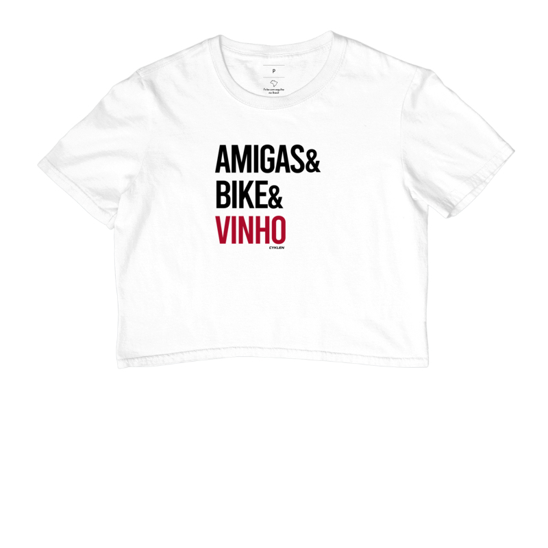 Cropped AMIGAS BIKE VINHO