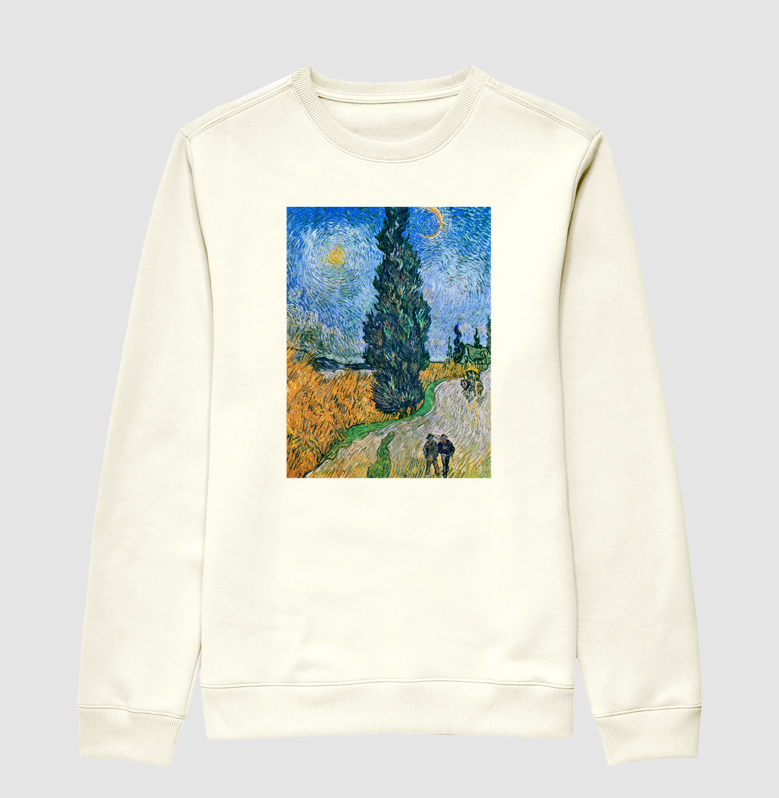 Vincent van Gogh's Road with Cypress and Star