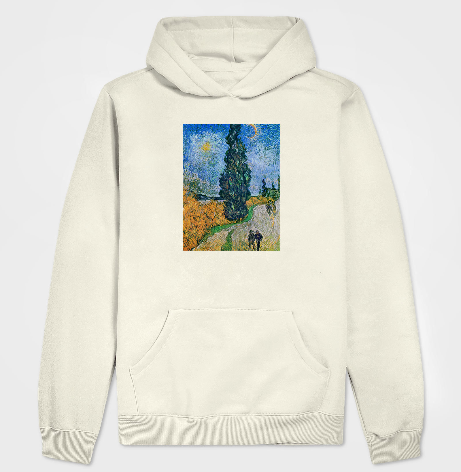 Vincent van Gogh's Road with Cypress and Star