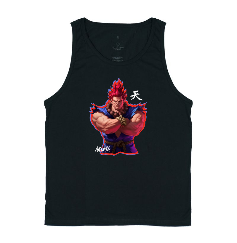 Camiseta regata Akuma - Street Fighter
