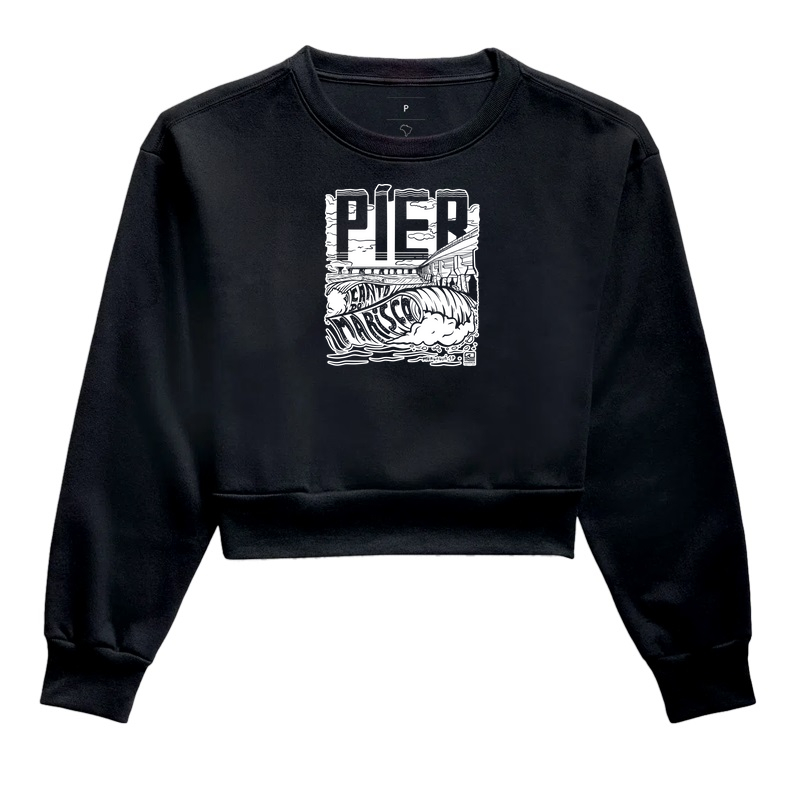 Moletom Cropped Píer "Canto do Marisco" - PB