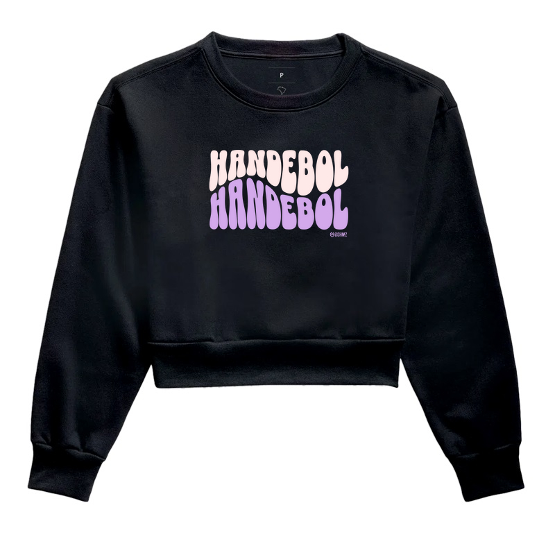 Cropped Moletom de Handebol onda Fem.