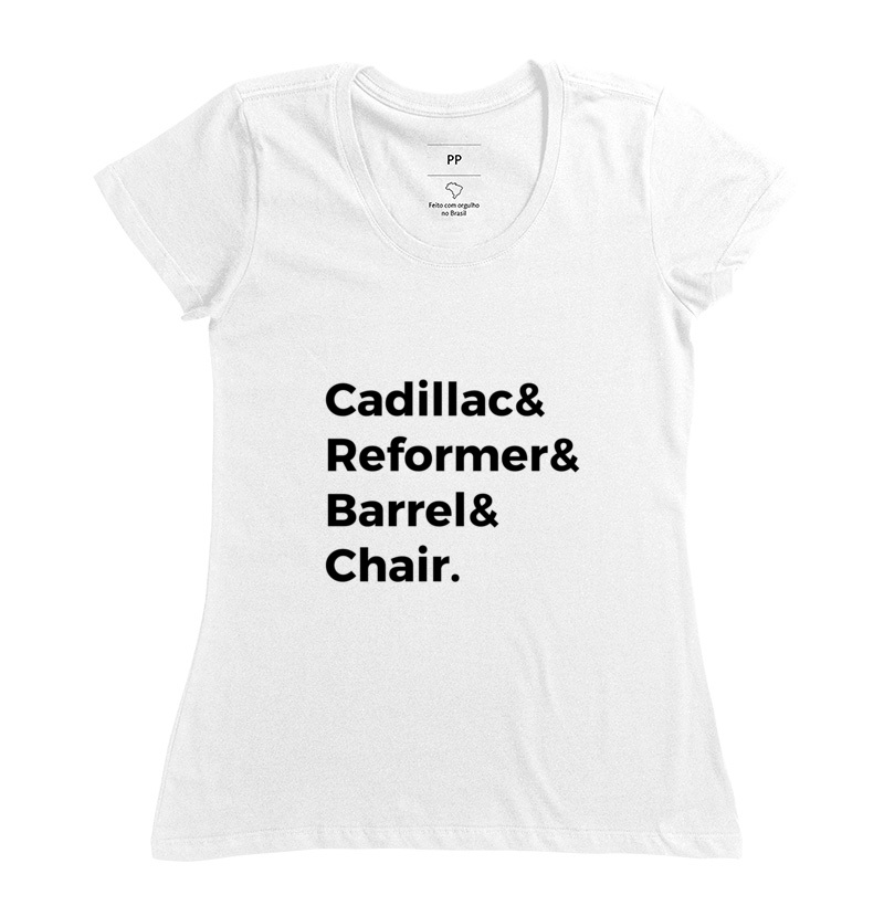 Camiseta Pilates Equipamentos