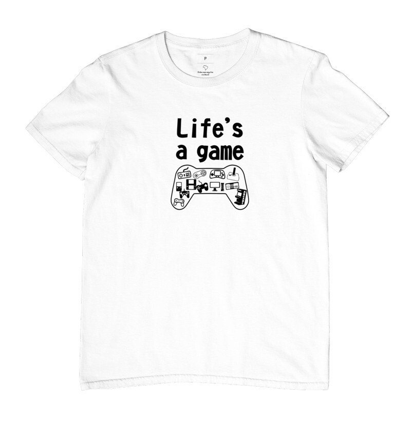 Camiseta masculina Life´s a game