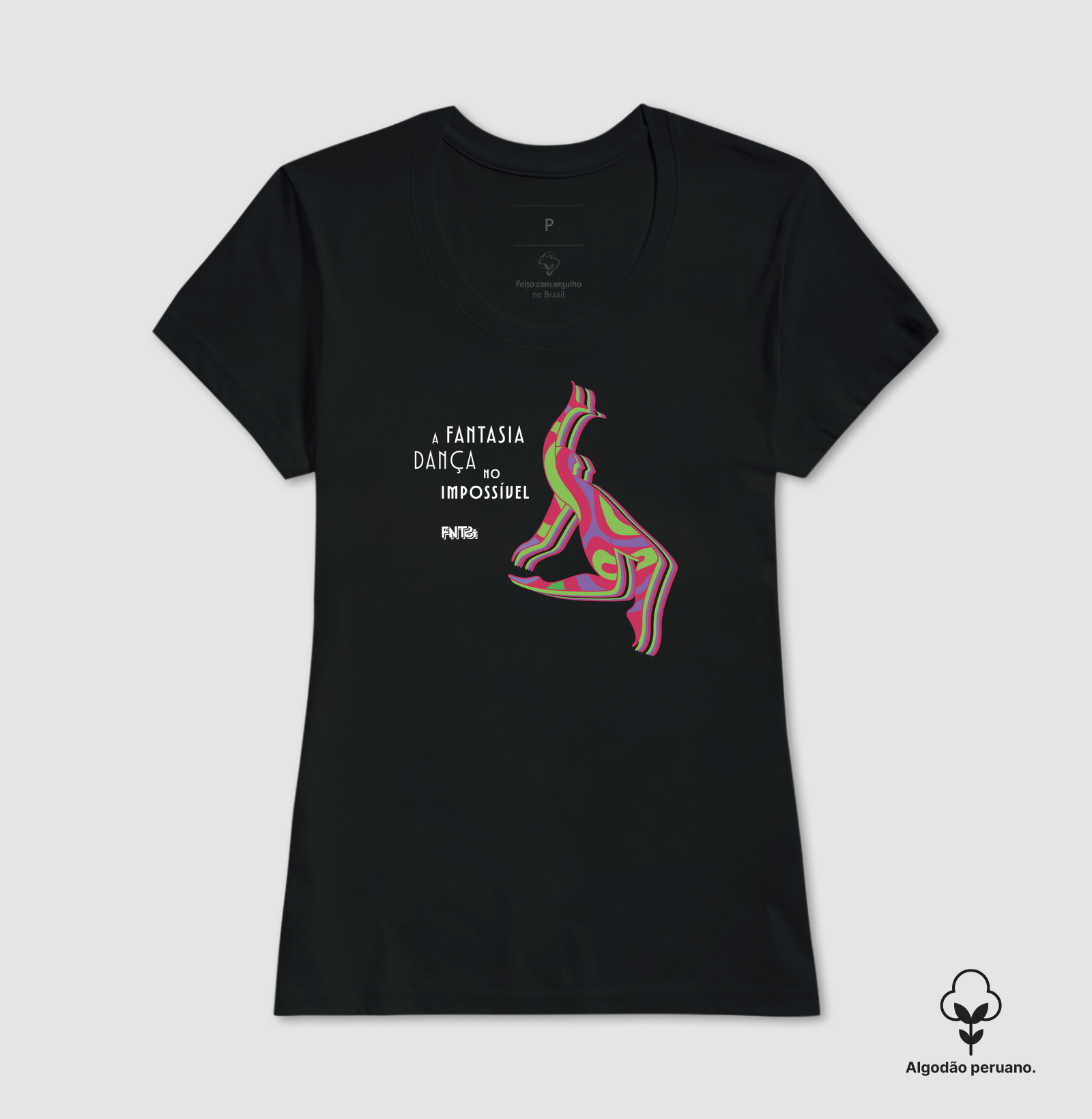 T-SHIRT "FANTASIA" / DANÇA NO IMPOSSÍVEL 2 (ALGODÃO PERUANO)