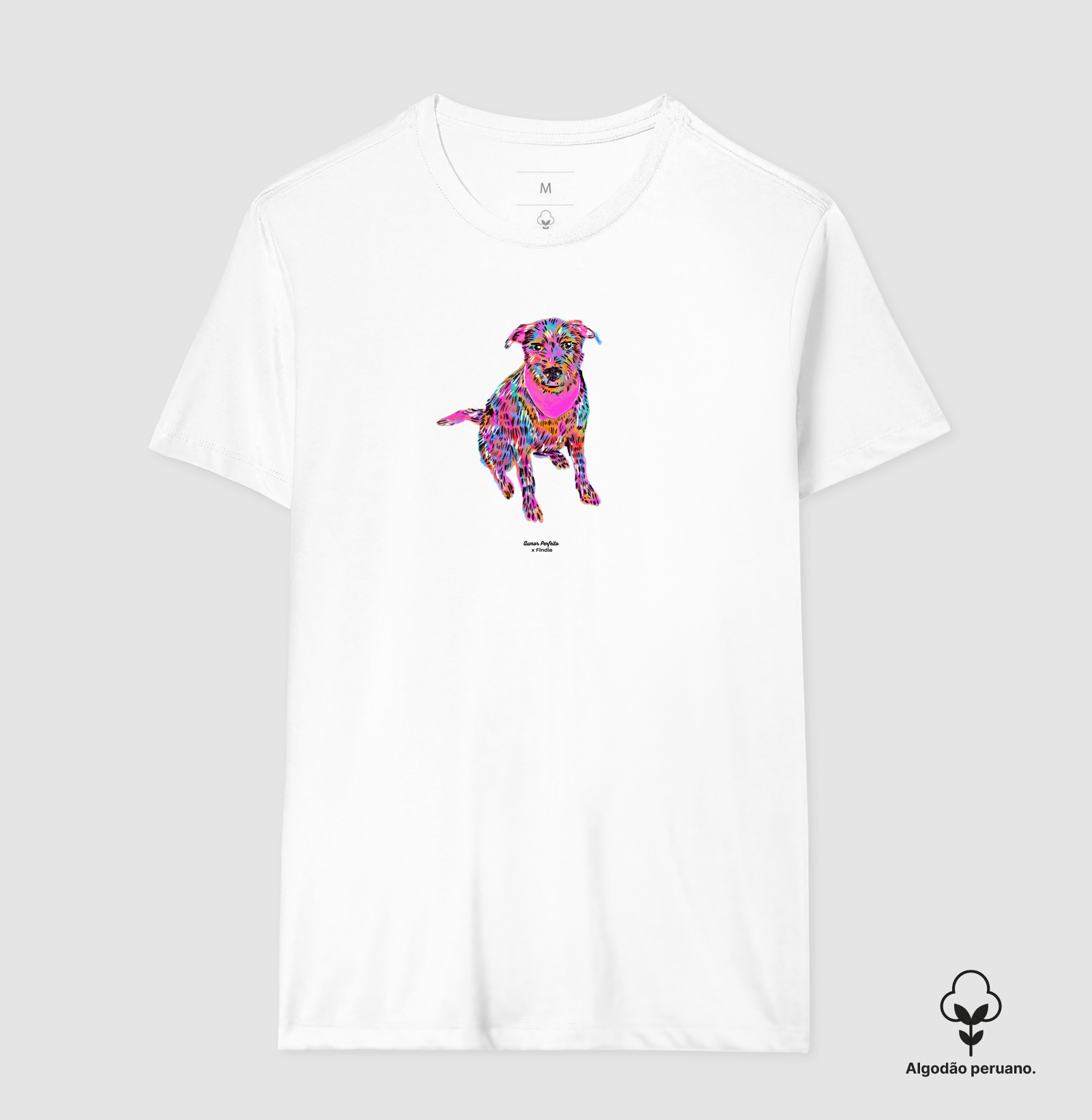Camiseta Algodão Peruano - Aumor Não tem Raça - Melissa