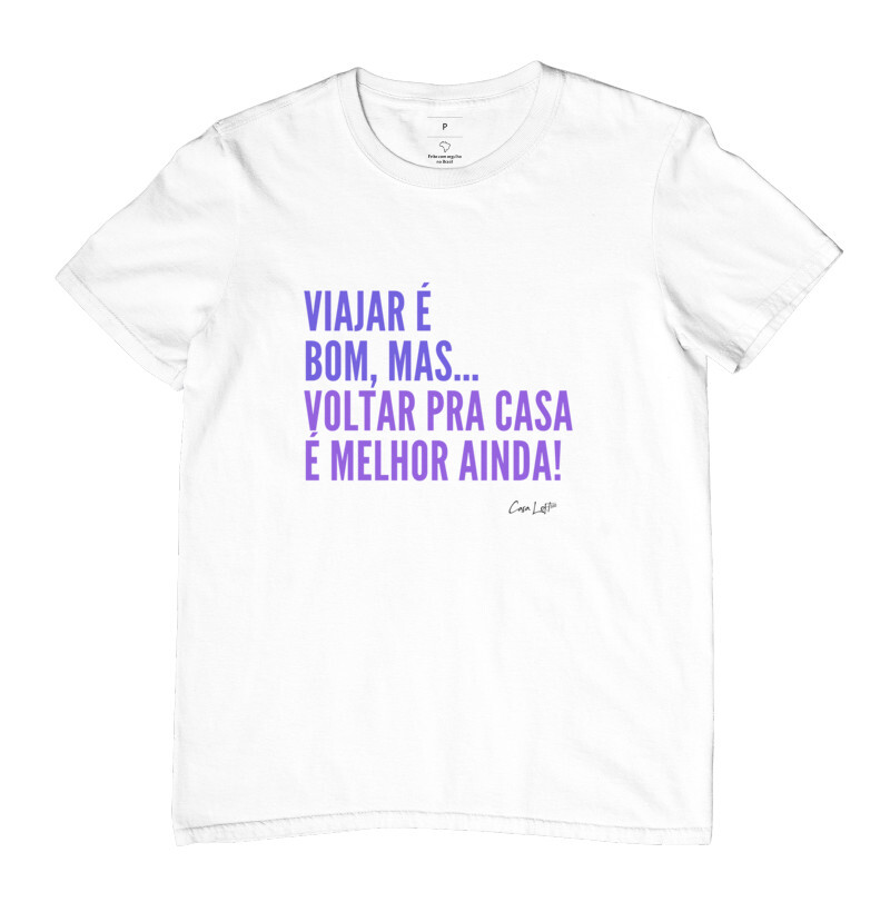 Camiseta Viajar é Bom cl320
