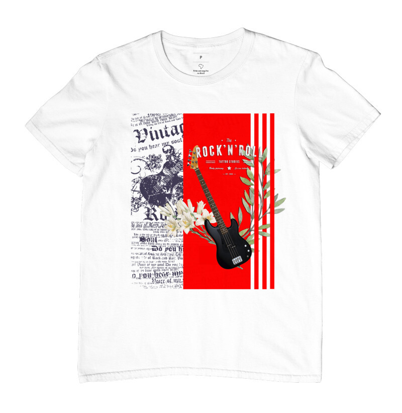ROCK'N ROLL GUITAR | Branca Masculina