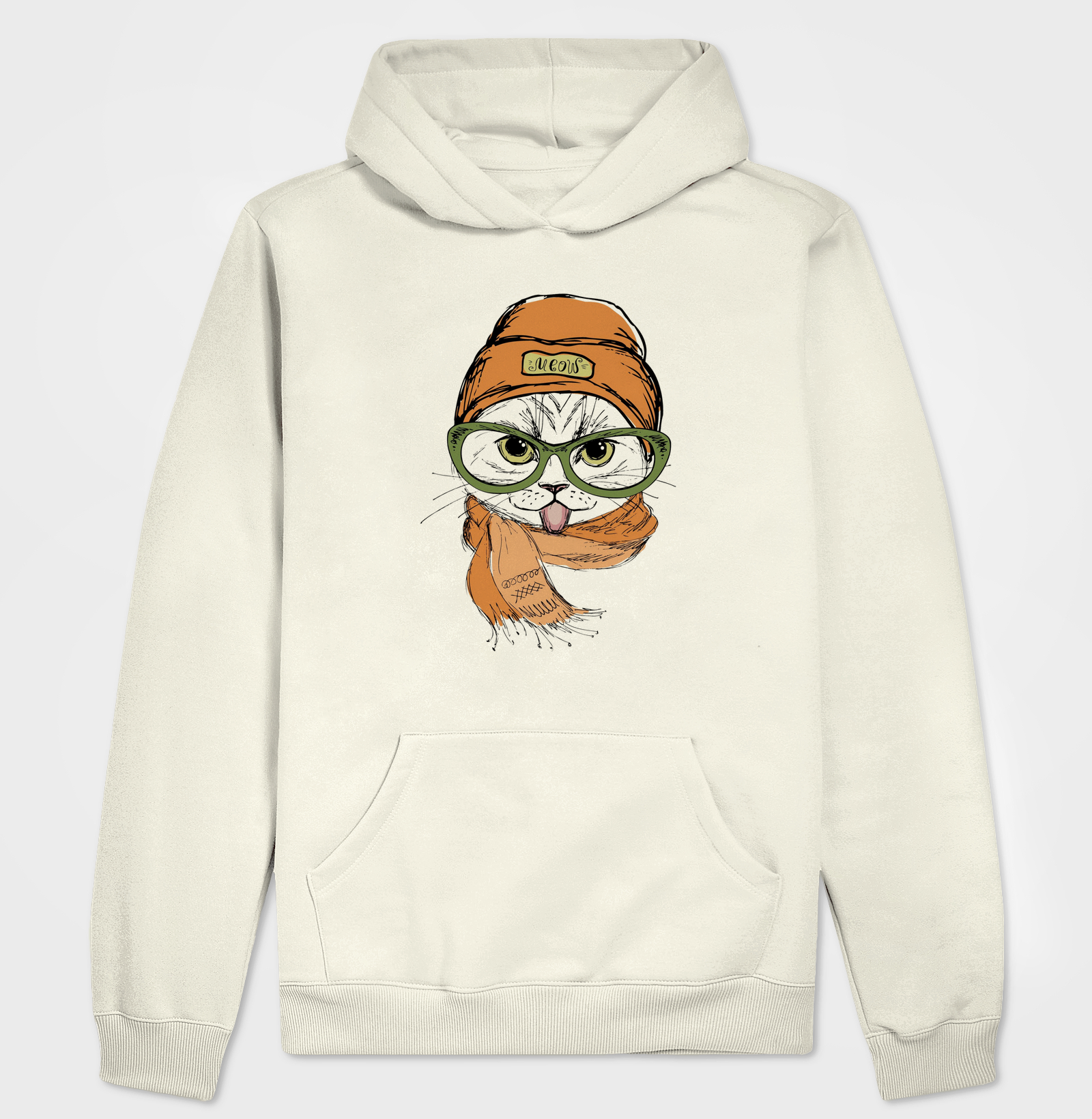 Moletom Hoodie slim Cachecol Cat 