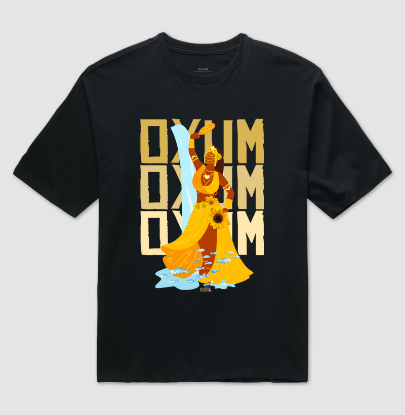 Camiseta Oversized Oxum Maria Patuá