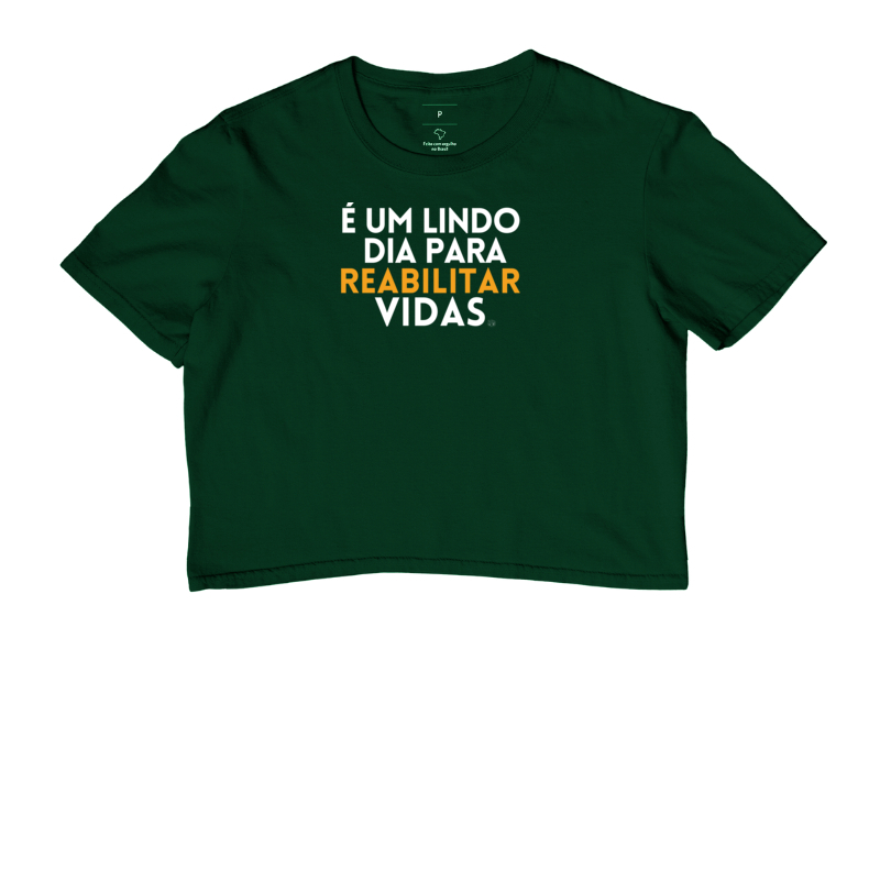 Camiseta Cropped | Reabilitar vidas