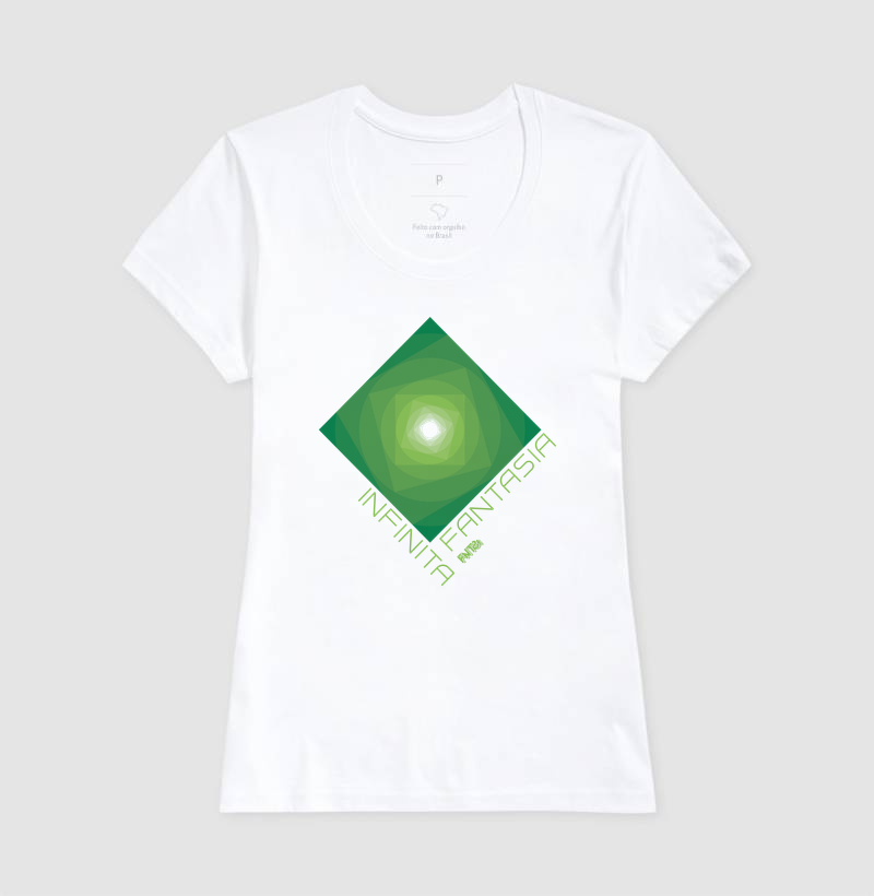 T-SHIRT "INFINITA FANTASIA" / VERDE - ESTAMPA GRANDE