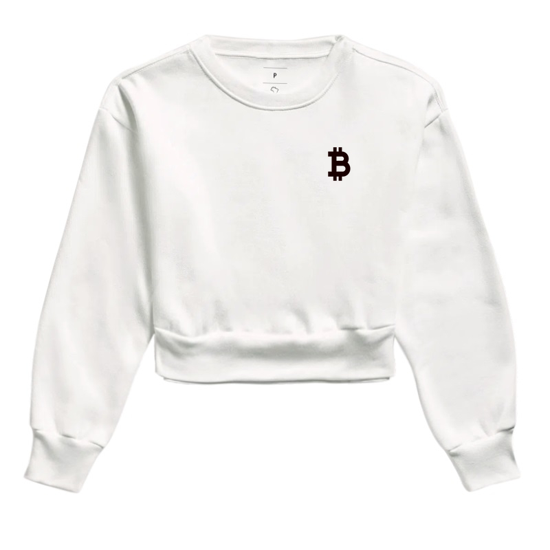 Moletom Cropped  Bitcoin Logo II