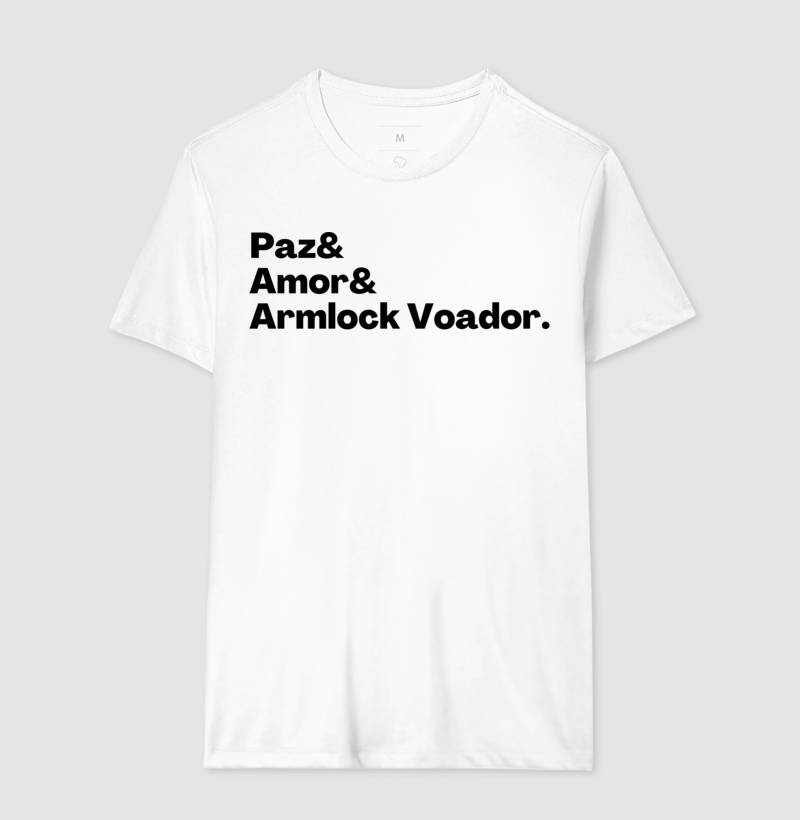 Camiseta Paz, Amor, Armlock Voador