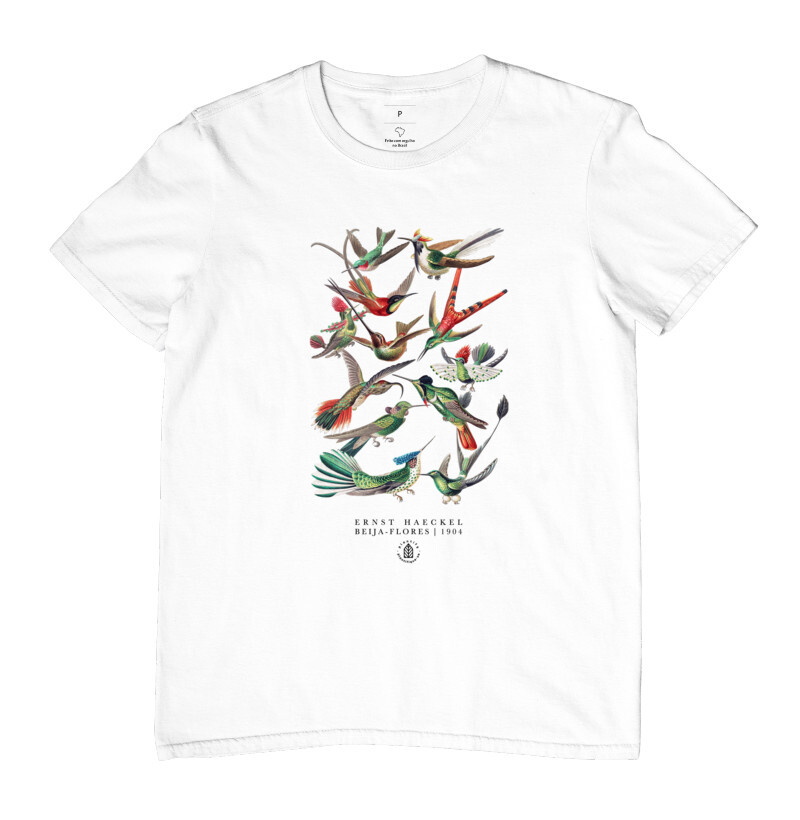 Camiseta Beija-flores por Ernst Haeckel 1904