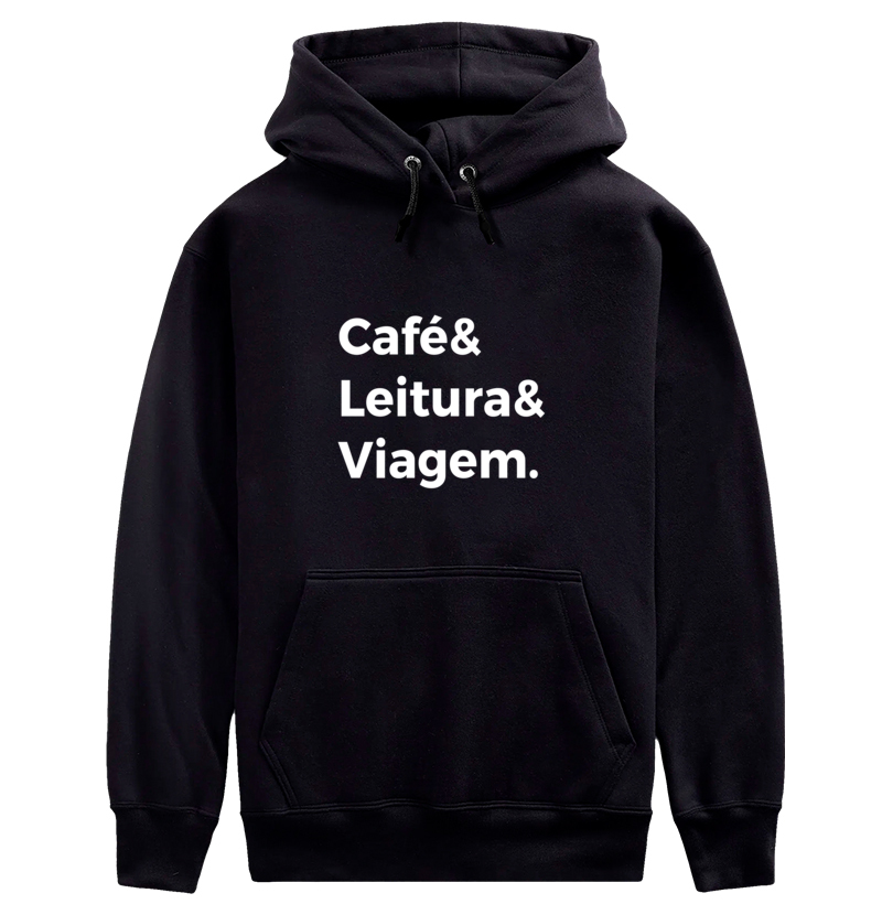 Café, leitura e viagem