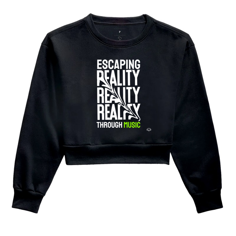 Moletom cropped Escaping Reality