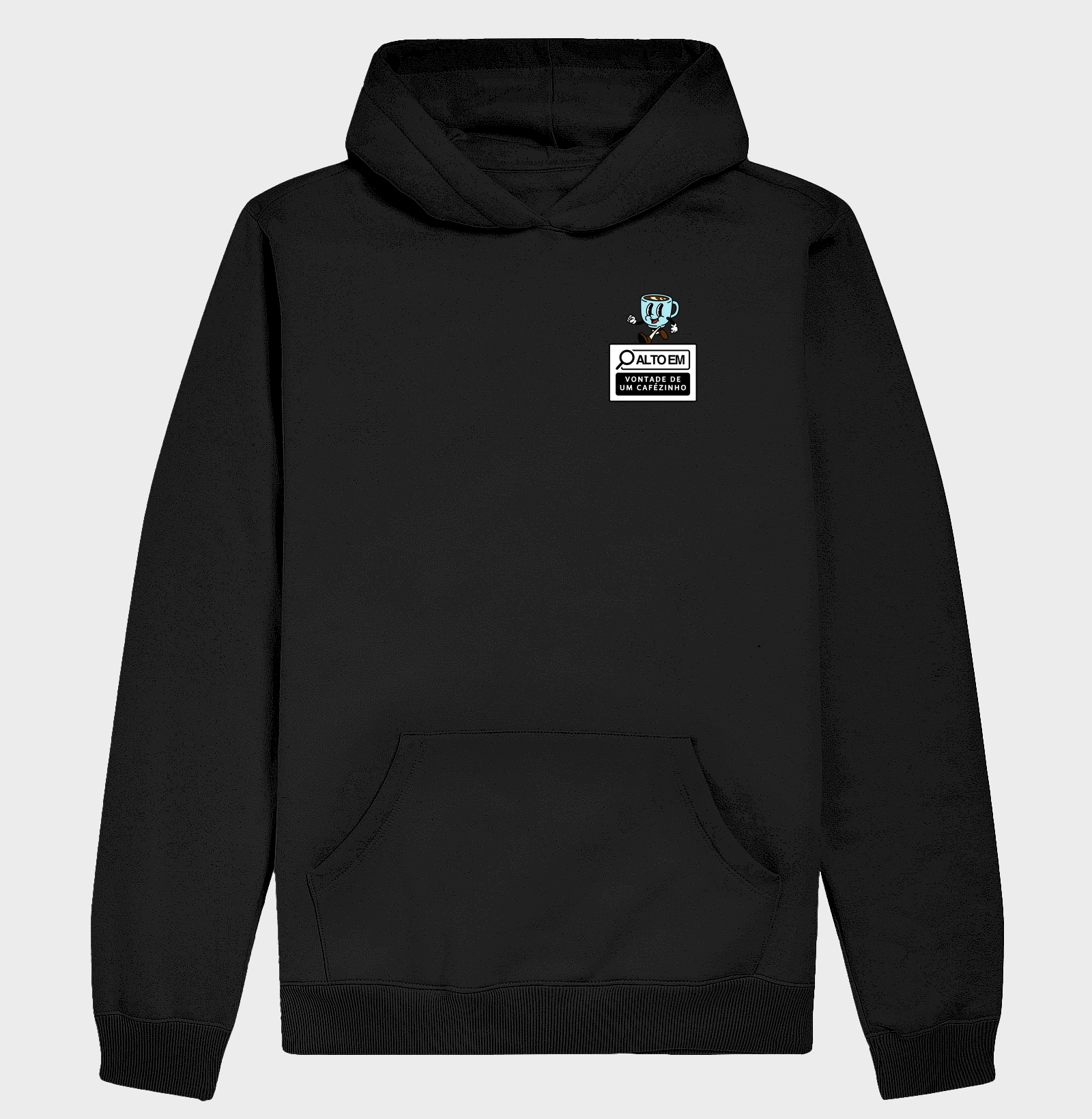 Moletom Hoodie Alto em - Vontade de um Cafézinho
