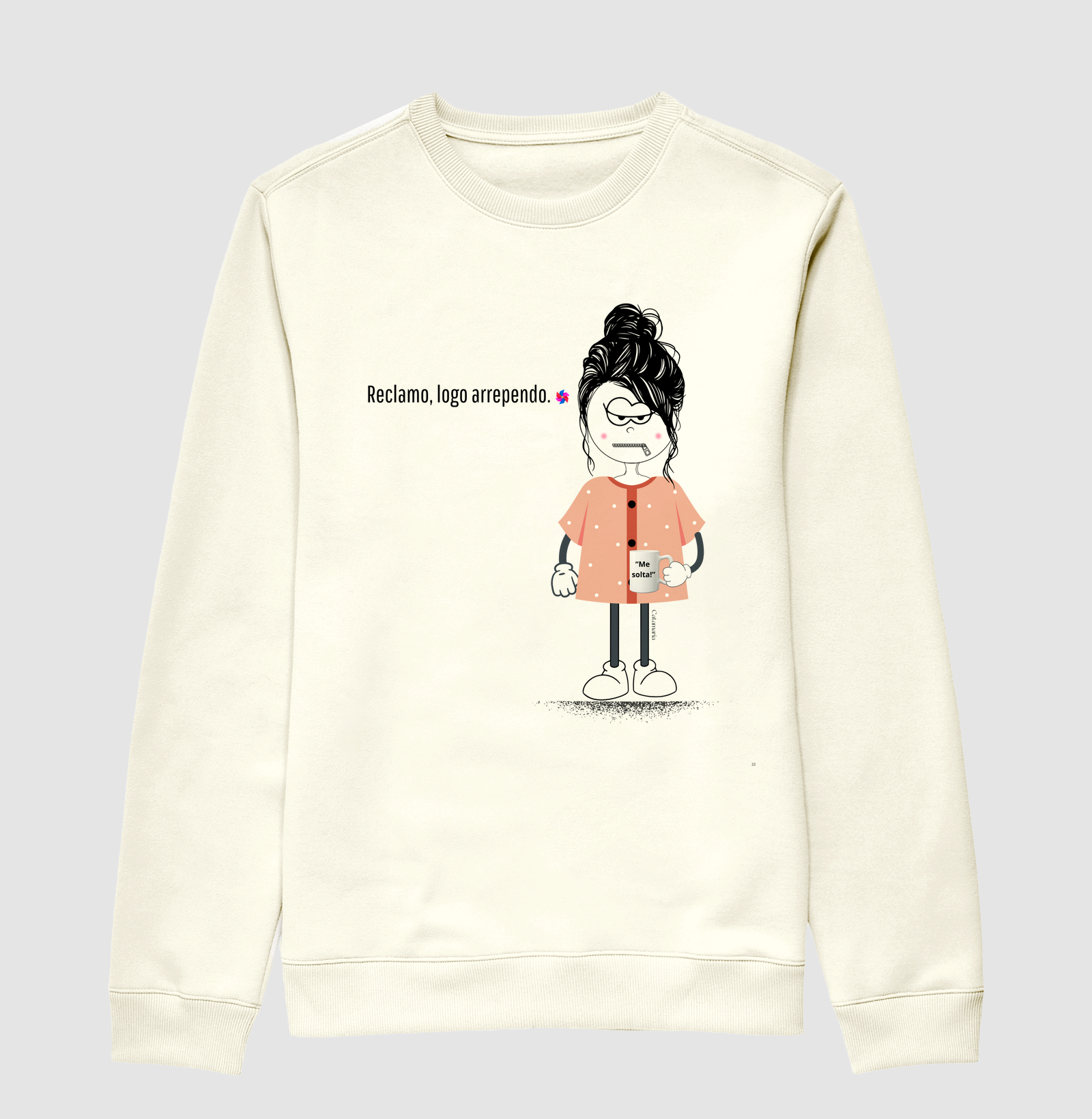 Camiseta Reclamo, logo arrependo