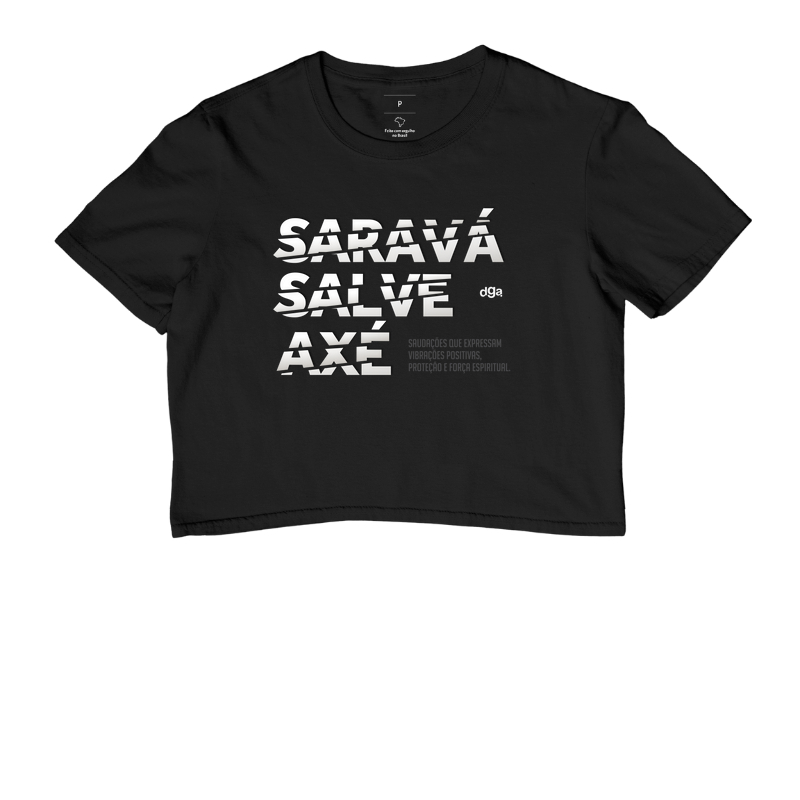 Camiseta Umbanda - Saravá, Salve e Axé