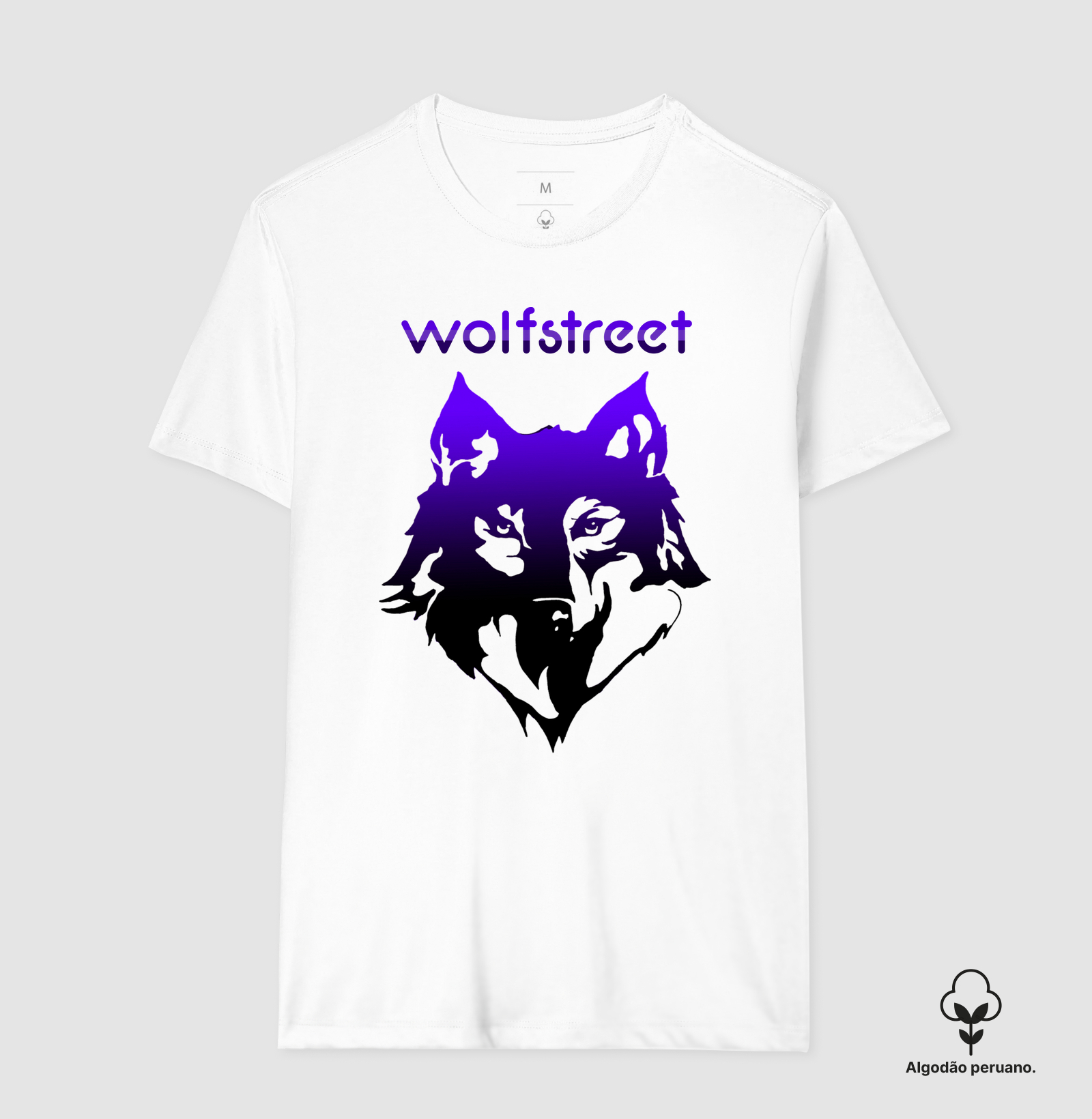Camiseta Premium Algodão peruano wolf