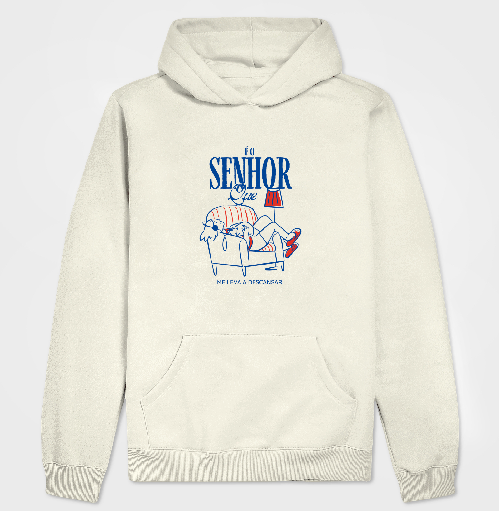 Moletom Com Capuz | É o Senhor Que Me Leva a Descansar