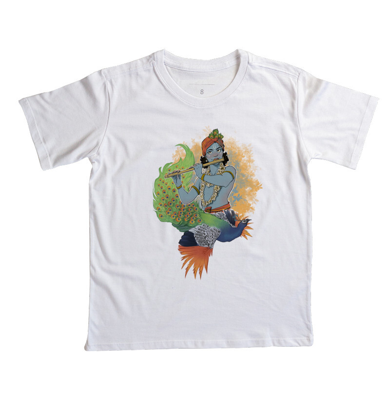 Krishna e o pavão dançante by Renata Cunha