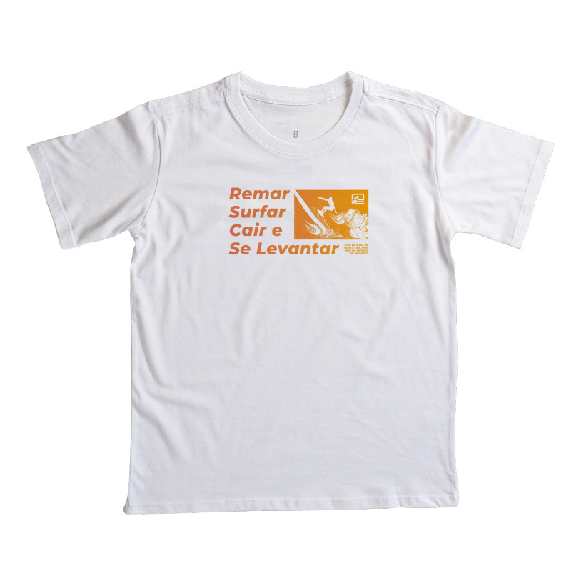 Camiseta Infantil "Cair e se Levantar"