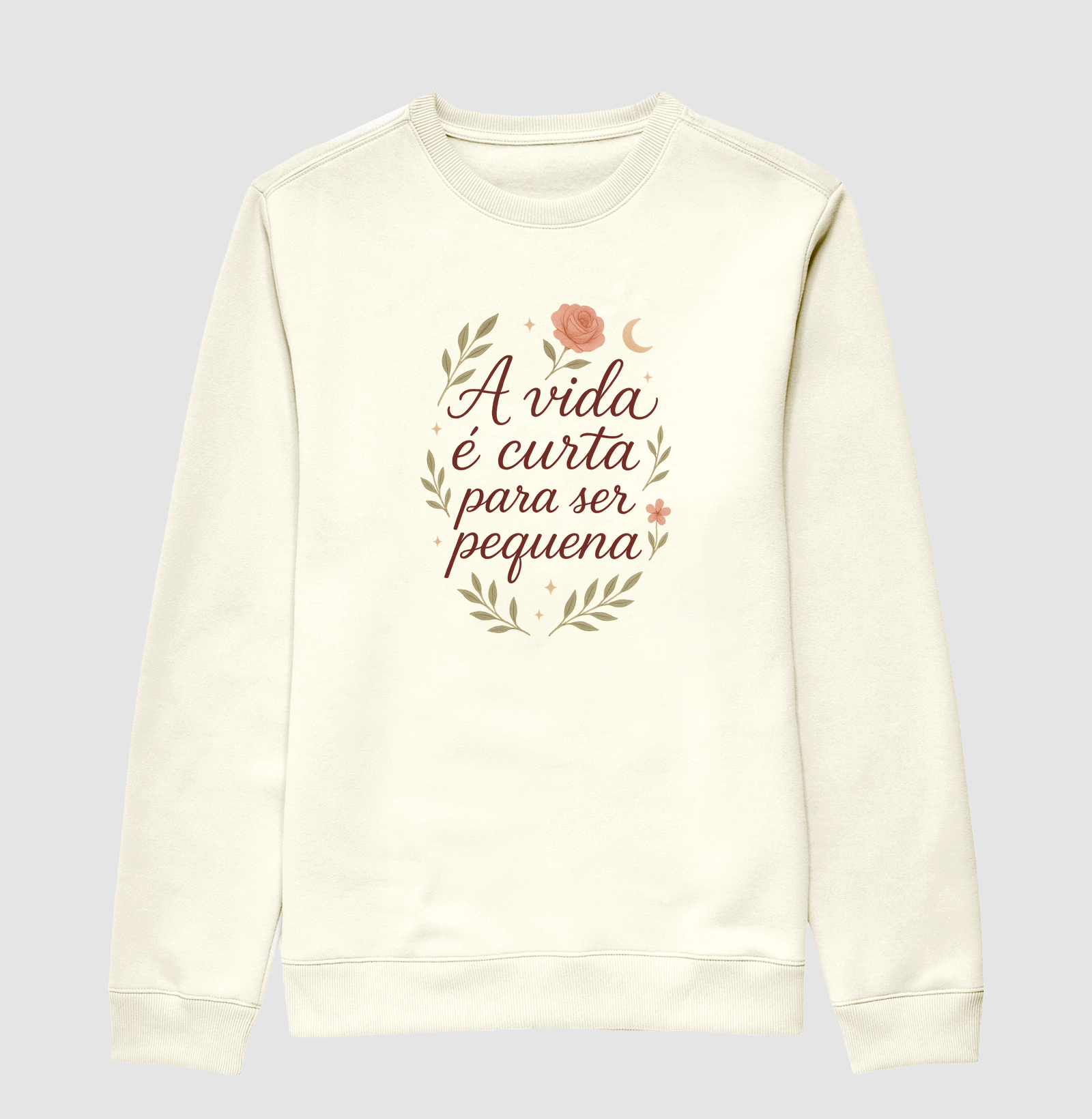 Camiseta A Vida É Curta Para Ser Pequena