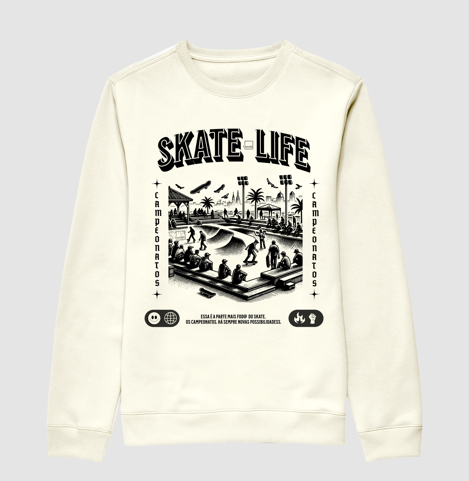 Moletom Gola Careca - Skate Life