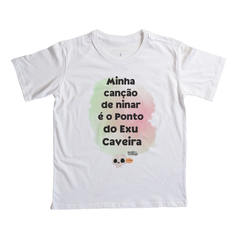 Camiseta Infantil Ninar Exu Caveira
