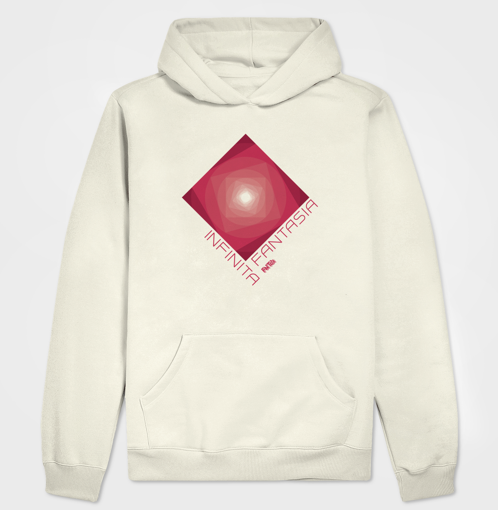 MOLETOM HOODIE SLIM "INFINITA FANTASIA" / MAGENTA ESTAMPA GRANDE