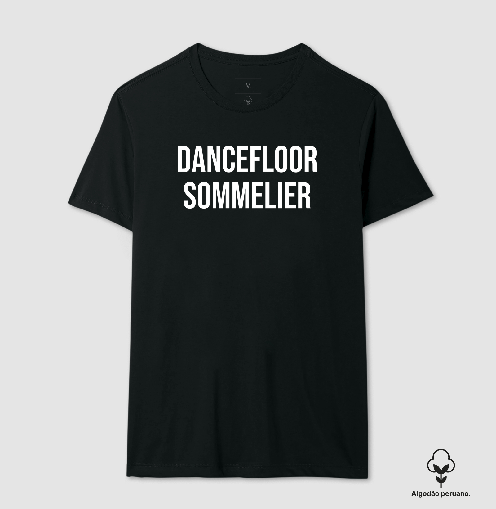 dancefloor sommelier | camiseta de algodão pima premium