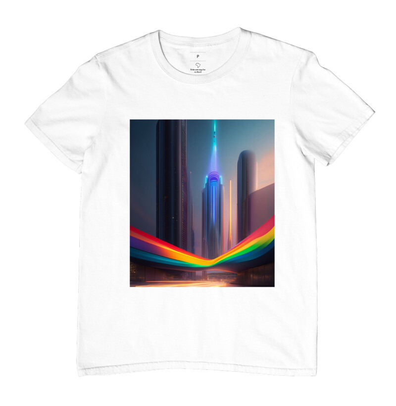 futuristic city t-shirt